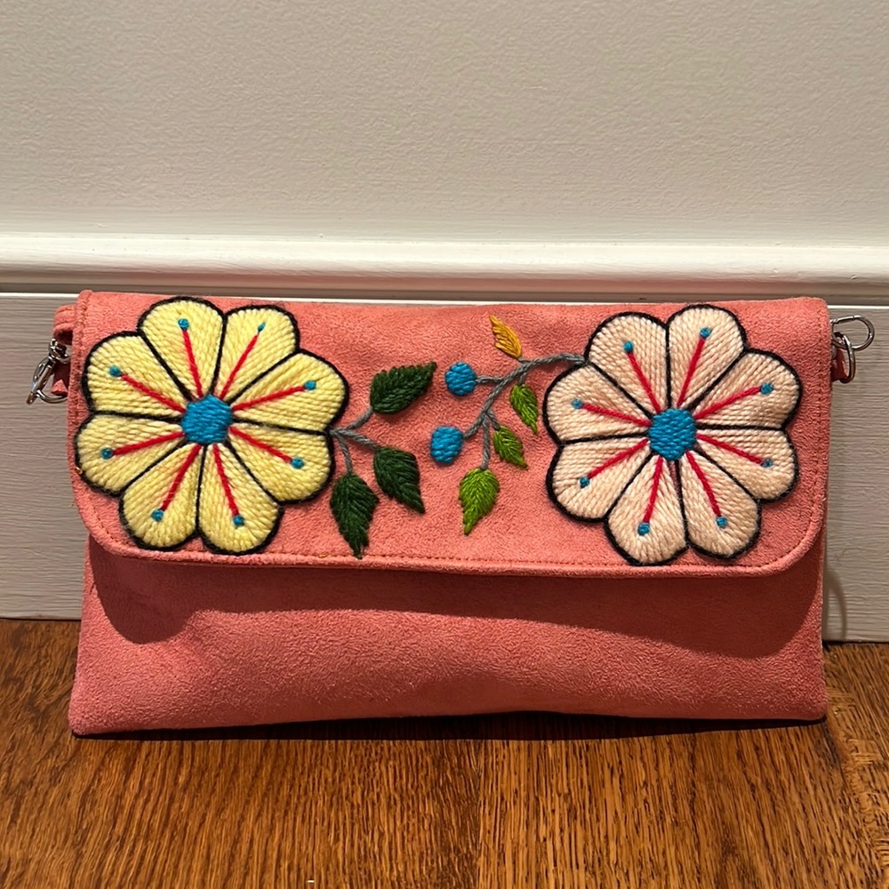 Pink Floral Purse